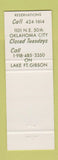 Matchbook Cover - Sleepy Hollow Restaurant owl Oklahoma City OK