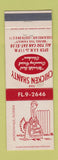 Matchbook Cover - The Chicken Shanty Jacksonville FL STAINED