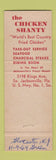 Matchbook Cover - The Chicken Shanty Jacksonville FL STAINED