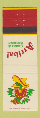 Matchbook Cover - Arriba! Mexican Restaurant Pasadena Redondo Beach CA