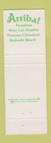 Matchbook Cover - Arriba! Mexican Restaurant Pasadena Redondo Beach CA