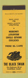 Matchbook Cover - The Black Swan Fairfield CA