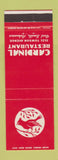Matchbook Cover - Cardinal Restaurant Fort Smith AR