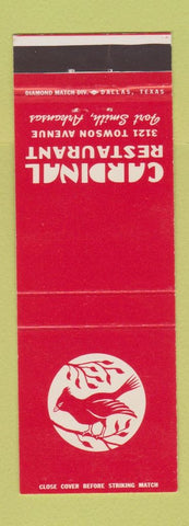 Matchbook Cover - Cardinal Restaurant Fort Smith AR