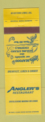 Matchbook Cover - Angler's Restaurant Lewes DE