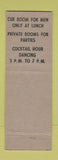 Matchbook Cover - Stork Club New York City