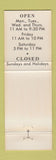 Matchbook Cover - Joe Muer Seafood Detroit MI WEAR