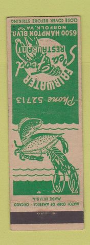 Matchbook Cover - Fairwater Seafood Restaurant Norfolk VA