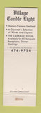 Matchbook Cover - Village Candle Light Skowhegan ME