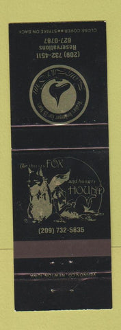 Matchbook Cover - Thirsty Fox and Hungry Hound Visalia CA