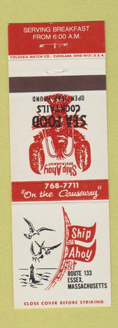 Matchbook Cover - Ship Ahoy Restaurant Essex MA