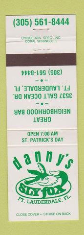 Matchbook Cover - Danny's Sly Fox Fort Lauderdale FL bar