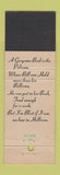 Matchbook Cover - Pelican Restaurant Sandusky OH feature