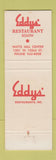 Matchbook Cover - Eddys' Restaurant Kansas City MO