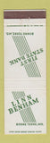 Matchbook Cover - Linn Benham Bonne Terre MO First State Bank