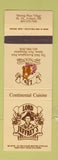 Matchbook Cover - Lord Jeffrey's Restaurant Amherst NH