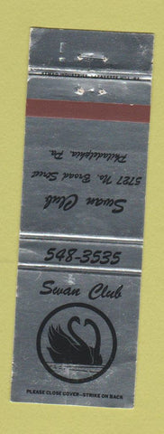 Matchbook Cover - Swan Club Philadelphia PA WEAR