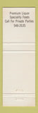 Matchbook Cover - Swan Club Philadelphia PA WEAR
