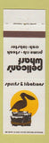 Matchbook Cover Pelican's Wharf Restaurant Austin Corpus Christi Brownsville TX