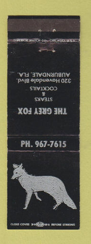 Matchbook Cover - The Grey Fox Auburndale FL WEAR