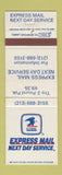 Matchbook Cover - US Mail USPS Express Mail eagle