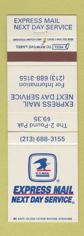 Matchbook Cover - US Mail USPS Express Mail eagle