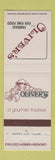 Matchbook Cover - Oliver's Restaurant Cleveland Akron OH