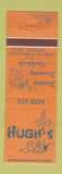 Matchbook Cover - Hugh's Restaurant Detroit MI