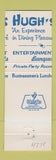Matchbook Cover - Hugh's Restaurant Detroit MI