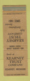 Matchbook Cover - Kearney Trust Company MO