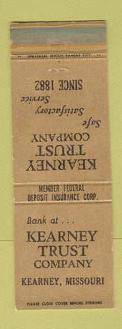 Matchbook Cover - Kearney Trust Company MO
