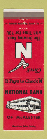 Matchbook Cover - National Bank of McAlester OK?