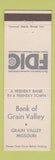 Matchbook Cover - Bank of Grain Valley MO