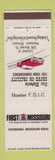 Matchbook Cover - First Missouir Bank Hermann MO