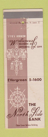 Matchbook Cover - North Side Bank Jennings MO