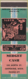 Matchbook Cover - Midget Cash Ishpeming MI grocery