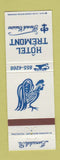 Matchbook Cover - Hotel Tremont French Lansdale PA rooster