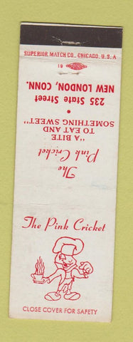 Matchbook Cover - Pink Cricket New London CT WEAR