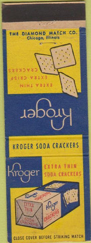 Matchbook Cover - Kroger grocery store Soda Crackers saltines