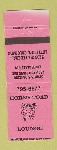 Matchbook Cover - Horny Toad Lounge Littleton Colorado