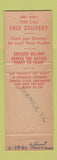 Matchbook Cover - Chicken Delights Restaurants Norfolk VA