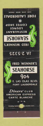 Matchbook Cover - Fred Wenner's Seahorse Fort Lauderdale FL