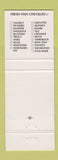 Matchbook Cover - The Fish House Restaurant Toronto ON