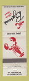 Matchbook Cover - Byram's Lobster House Richmond VA