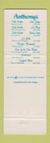 Matchbook Cover - Anthony's Fish Grotto La Jolla CA San Diego La Mesa