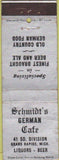 Matchbook Cover - Schmidt's German Cafe Grand Rapids MI WEAR