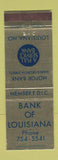 Matchbook Cover - Bank of Louisiana MO WEAR