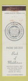 Matchbook Cover - Bank of Middletown MO WORN