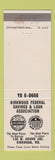 Matchbook Cover - Kirkwood Federal Savings and Loan Kirkwood MO