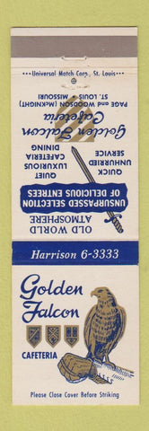 Matchbook Cover - Golden Falcon Cafeteria St Louis MO